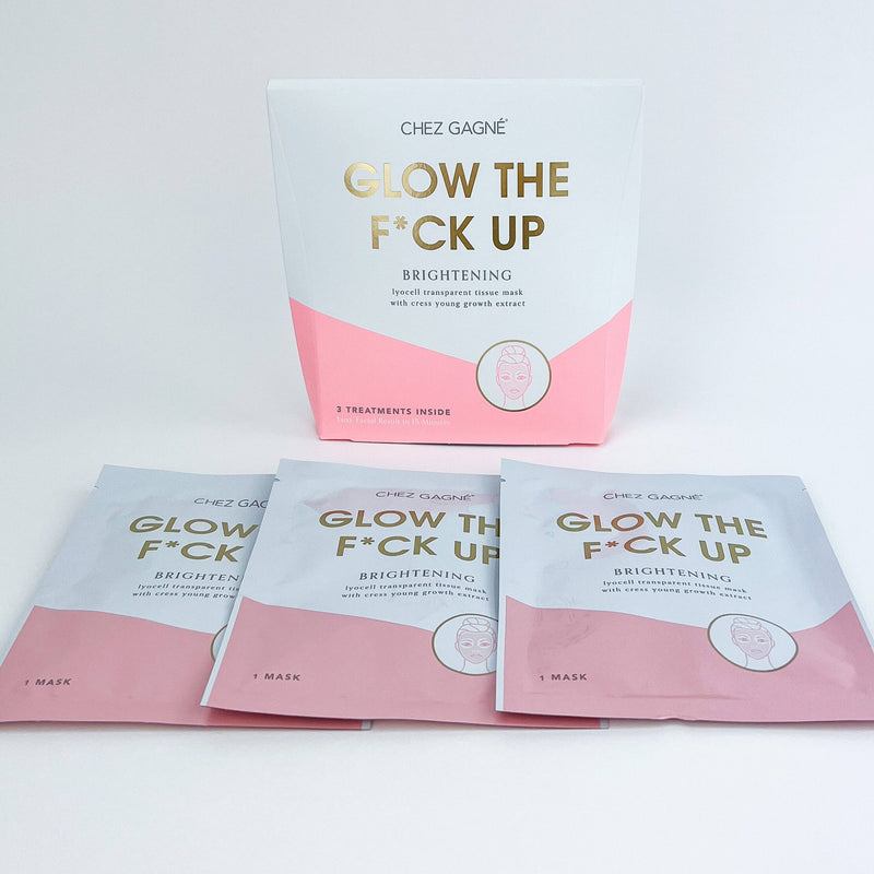 Glow the F*ck Up Facial Sheet Masks - Boxed Set of 3